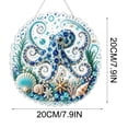 thumbnail image 5 of Clearance! 7.9" Ocean DIY 3D Beaded Kit, Ocean Diamond Art Suncatchers, Sun Catcher Window Hangings, DIY Pearl Diamond Art Kits for Adults, Octopus, 5 of 7