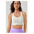 thumbnail image 1 of Sujetador de yoga con cremallera frontal de primavera y verano, espalda hermosa, chaleco para correr resistente a los golpes y de alta resistencia, ropa deportiva integrada para yoga, 1 of 1