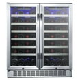 thumbnail image 3 of Edgestar Cwr5631fd 30" Wide 56 Bottle Capacity Built-In French Door Wine Cooler -, 3 of 7