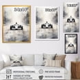 thumbnail image 4 of Designart "Vintage Race Car Tracks in Grey II" Architecture Framed Wall Art - Modern Grey Race Tracks Bedroom Framed Canvas Wall Art, 4 of 6