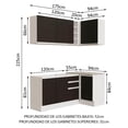 thumbnail image 3 of Cocina Integral Completa Modular Madesa Glamy 269cm BN 01, 3 of 5