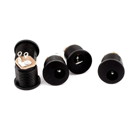Panel Mount Dc Power Jack - 4Pcs 5.5mmx2.1mm DC Power Supply Jack Socket Outlet Female Panel Mount Connector