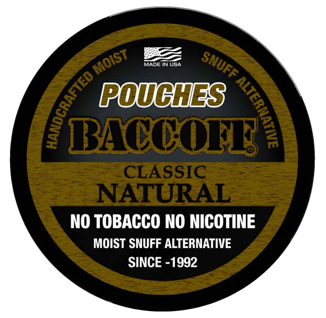 BaccOff, Classic Natural Pouches, Premium Tobacco Free, Nicotine Free