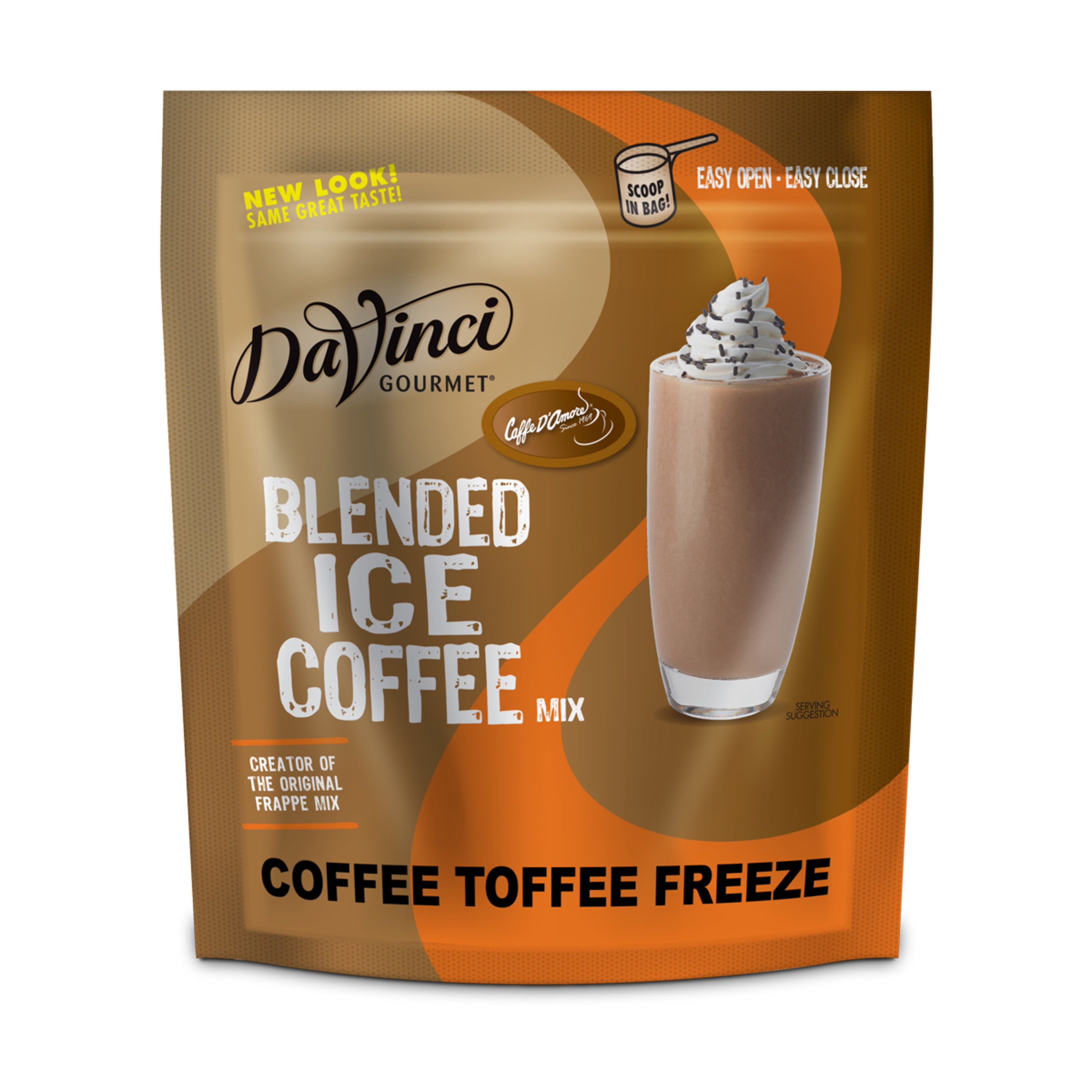 DaVinci Gourmet Coffee Toffee Freeze Blended Iced Coffee Mix, 2.75 lb