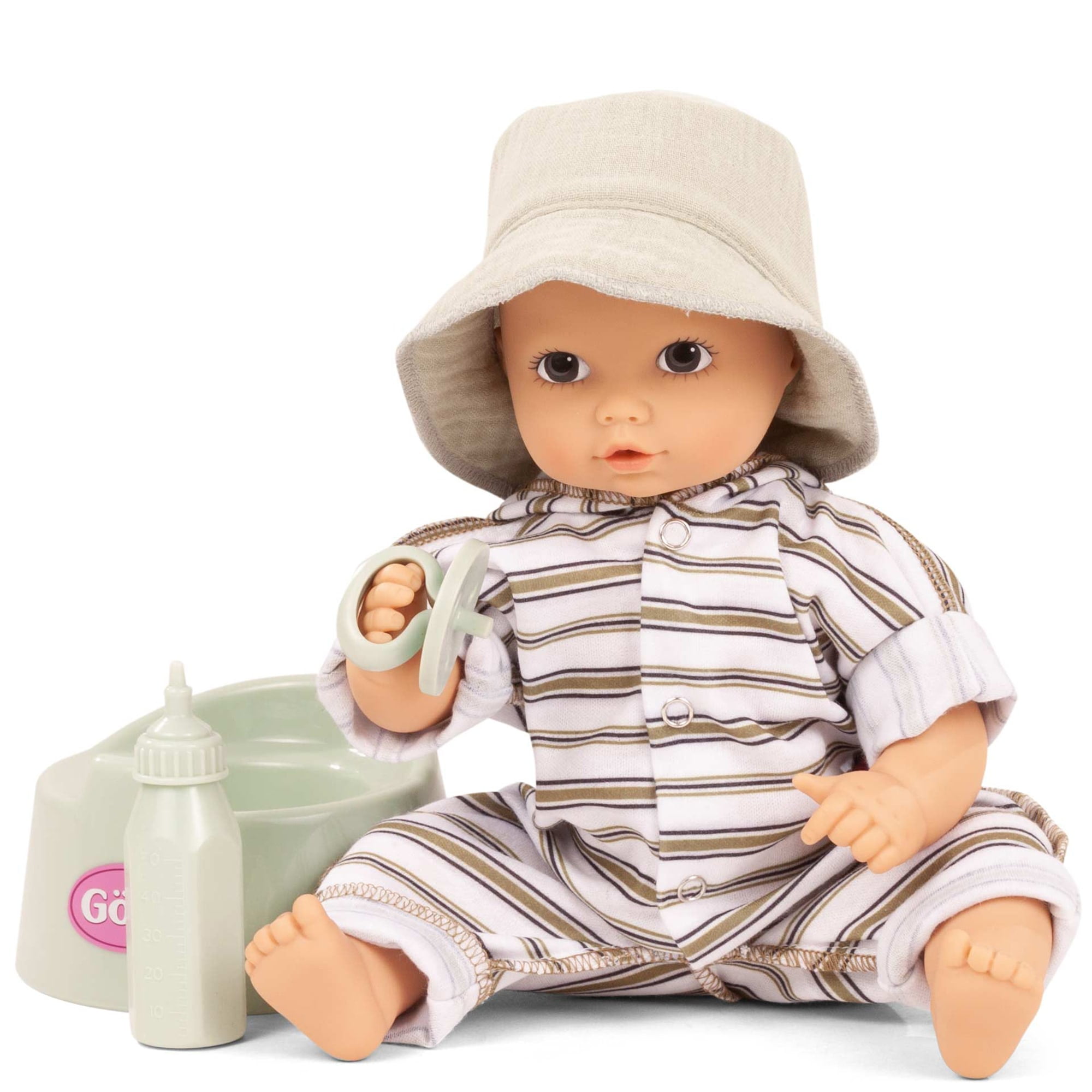 Aquini Girl 13" Urban Stripes Potty Baby Doll