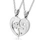 thumbnail image 2 of Su y la de ella acero inoxidable te amo la cerradura del corazÃ³n y la pareja de claves colgante collar Maya's Grace JoyerÃ­a, 2 of 5