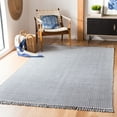thumbnail image 2 of SAFAVIEH Montauk Patton Geometric Cotton Area Rug, Ivory/Navy, 2'3" x 4', 2 of 7