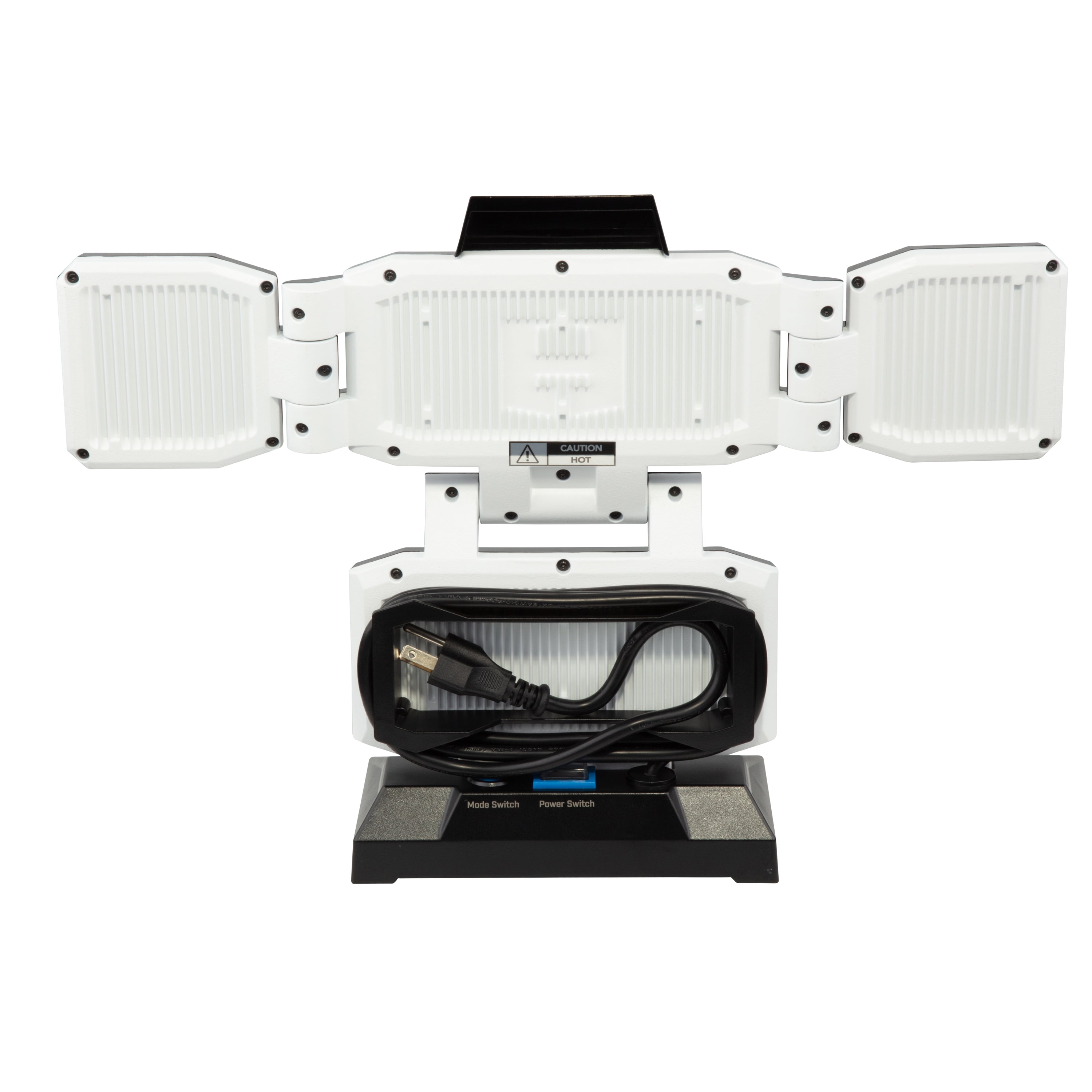 HART Portable 4-Panel Plug-in LED Work Light, Adjustable, Foldable, Black, 10,000 Lumens
