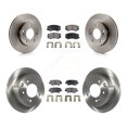 thumbnail image 1 of Transit Auto Front Rear Disc Brake Rotors and Ceramic Pads Kit for Car 2010-2011 Kia Soul 1.6L K8T-101523, 1 of 11