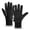 Black, variant on Winter Thermal Cycling Adjustable Snap Closure Windproof Cold Weather Lined Full Finger Touchscreen Grip for Outdoor Sports Activities Black L