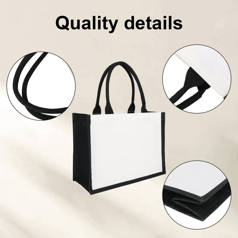 Black jute online bags