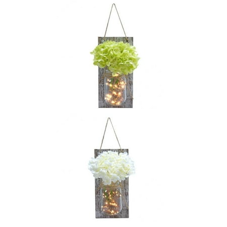 

2 Jar Wall Decor Sconces Vase Accents for garden and home Kitchen
