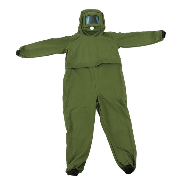 Combinaison de Sablage, Combinaison de Protection de Travail Armée Verte Isolation Renforcée pour la Fonte pour la Construction Navale