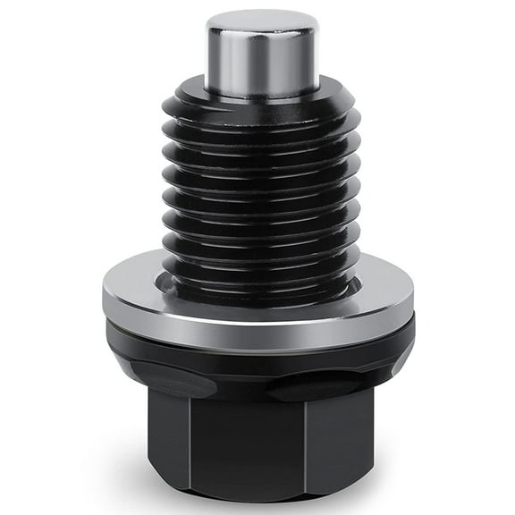 Ikoopy M12 x 1.25/ M14 x 1.5 Magnetic Oil Drain Plugs Aviation Aluminum Magnetic Oil Drain Bolt Plugs Engine Drain Nut Bolt Screw with Gasket Replacement Fittings for Most Cars