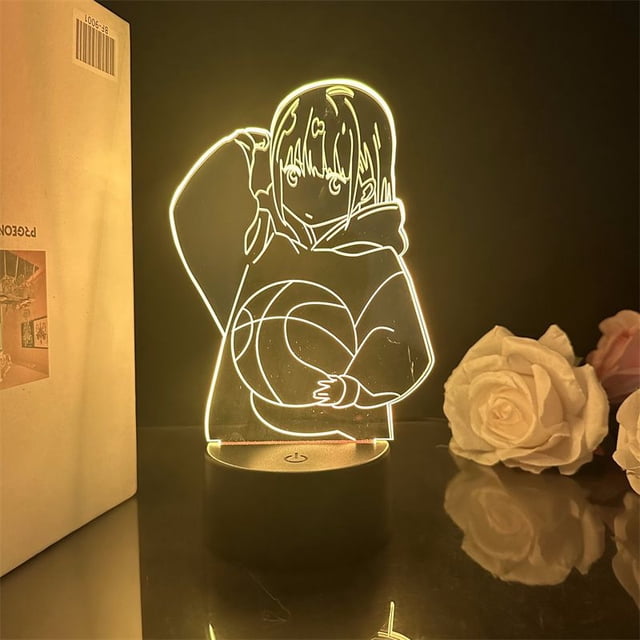 Cajas azules con luz nocturna LED 3D Chinatsus Kaganos que cambian de color