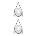 thumbnail image 2 of Youkk Versatile Tote Bag For Effortless Versatility Functional And Beautiful silver white 2Set, 2 of 6