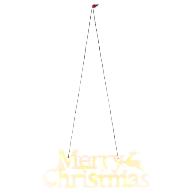 Lámpara Led De Feliz Navidad Lámpara Colgante Del Alfabeto Lámpara De Navidad Blanca Cálida Iluminación Decorativa Con Cuerda Colgante De 45 Cm Para El Hogar Jardín Escaparate Con Pilas Advancent HA013215-00