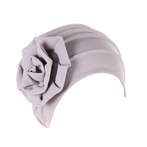 WGRFFH Women African Turban Flower Knot Headwrap Pre Tied Bonnet Beanie Cap Headwrap Hair Loss Wrap Headband Tie Ethnic Hair Cover Wrap Turban Headwear Turban Cap for Women Cancer Head Hat Cap B
