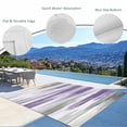 thumbnail image 3 of Purple Gray Outdoor Rug 3x5 Ft - Reversible Patio Rug Outdoor Camping Rugs, Vintage Country Abstract Gradient Aesthetic Indoor Outdoor Area Rugs, Non-Slip Outdoor Carpet Runner for Deck/Porch, 3 of 8