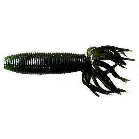 YAMAMOTO 4 Fat Ika - Realistic Soft Plastic Fishing Lure Baits with Grub-Style Body and Tube-Style Skirt - 10 Pack Fading Watermelon