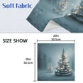 thumbnail image 5 of 1 Pack 20'' x20" Satin Table Napkins Dinner Napkins for wedding Party Decoration events Christmas Tree with Lights, 5 of 6