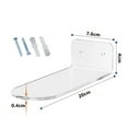 thumbnail image 2 of 18 Pack Étagères à Chaussures Flottantes, Acrylique Transparent Mural, pour Chaussures de Collection, 18 x Support à Chaussures 3 x kit de Vis, Transparent, 2 of 8