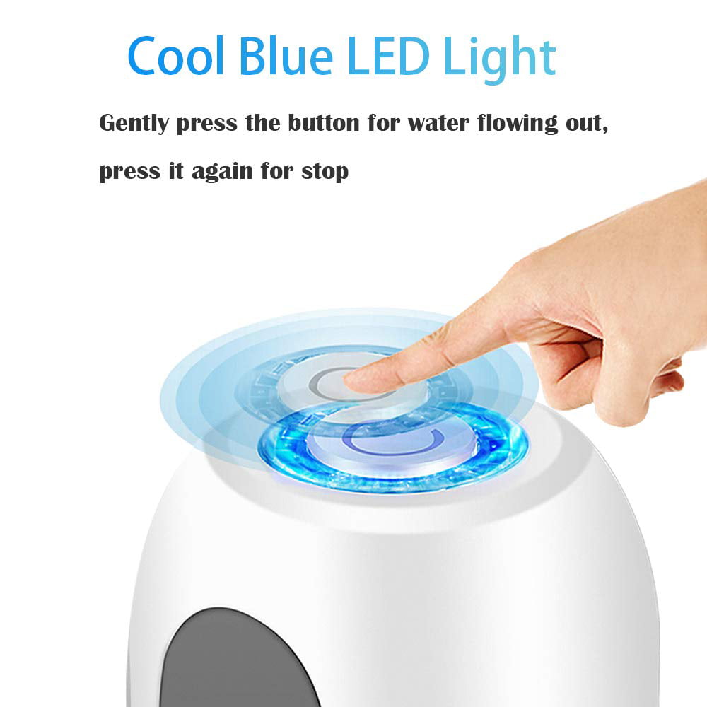 Waterproof LED Button Automatic Drinking Water Bottle Dispenser for 2-5 Gallon with 2 Silicone UYCCIMB Drinking Water Pump,Usb Charging Automatic Water Bottle Pump Universal Electric Water Dispenser
