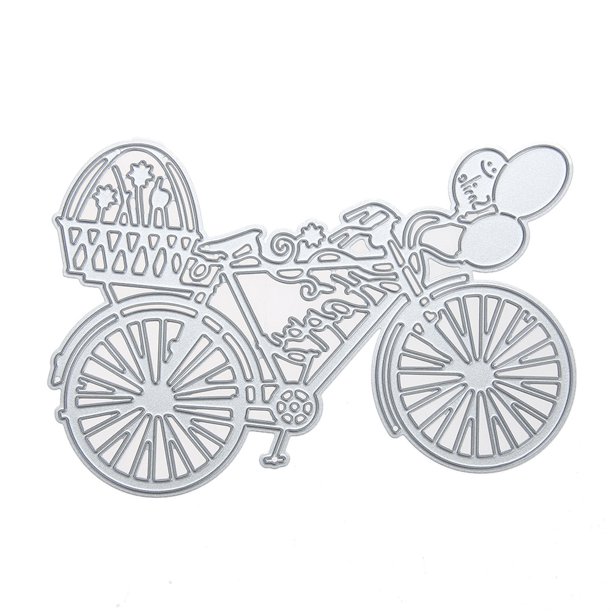 DIY bicicleta en relieve Metal globo troquelado álbum de recortes tarjetas decorativas-131316 Likrtyny Oficina Multiescena Multifunción