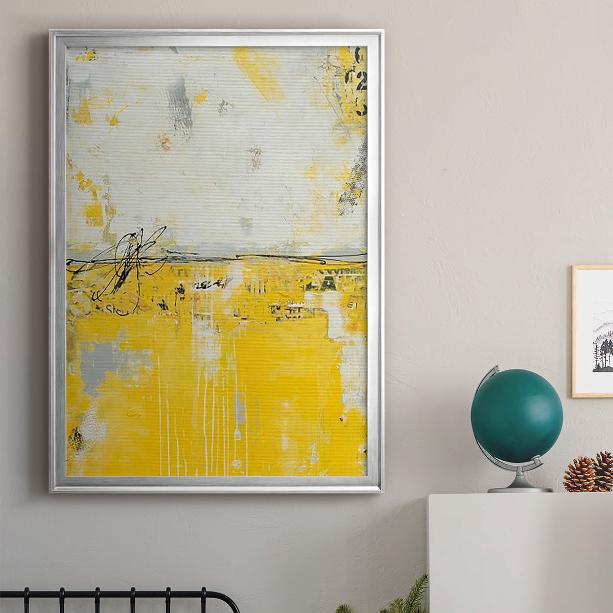 Yellow Bound Premium Framed Print, in Gold, Black, or Silver - Ready to Hang