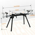 thumbnail image 5 of Huloretions Miter Saw Stand With Quick Release Tool Mounting System,Portable Miter Saw Stand 440 Lbs Load Capacity,27lbs Lightweight Saw Stand With Iron Skeleton Frame, 5 of 7