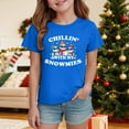 thumbnail image 2 of Staki Christmas T Shirt Christmas Cookie Shirt Toddler Boys Girls Crew T-Shirt Xmas Gifts Tee Tops Holiday Outfits(Blue,5-6 Years), 2 of 5