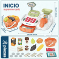 thumbnail image 2 of Caja Registradora Infantil Juego De Juguete 36pcs Xtellar Naranja, 2 of 4