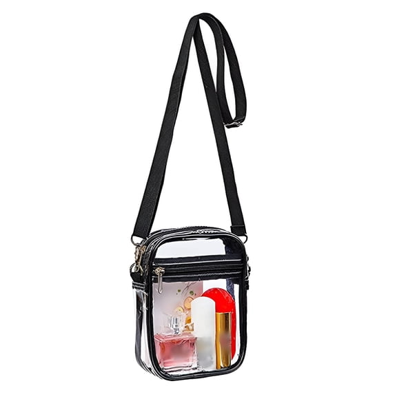 GASTROPOD Clear Crossbody Purse Bag Clear Bag Stadium Approved Inner Pocket For Concerts Festivals Sports Events Makeup Carrying Case