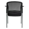 thumbnail image 4 of ProGrid Black Mesh Back with Padded Fabric Seat Visitor's Chair with Arms, 4 of 5