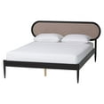 thumbnail image 2 of Baxton Studio Shirin Mid-Century Platform Bed, Queen, Beige, 2 of 9