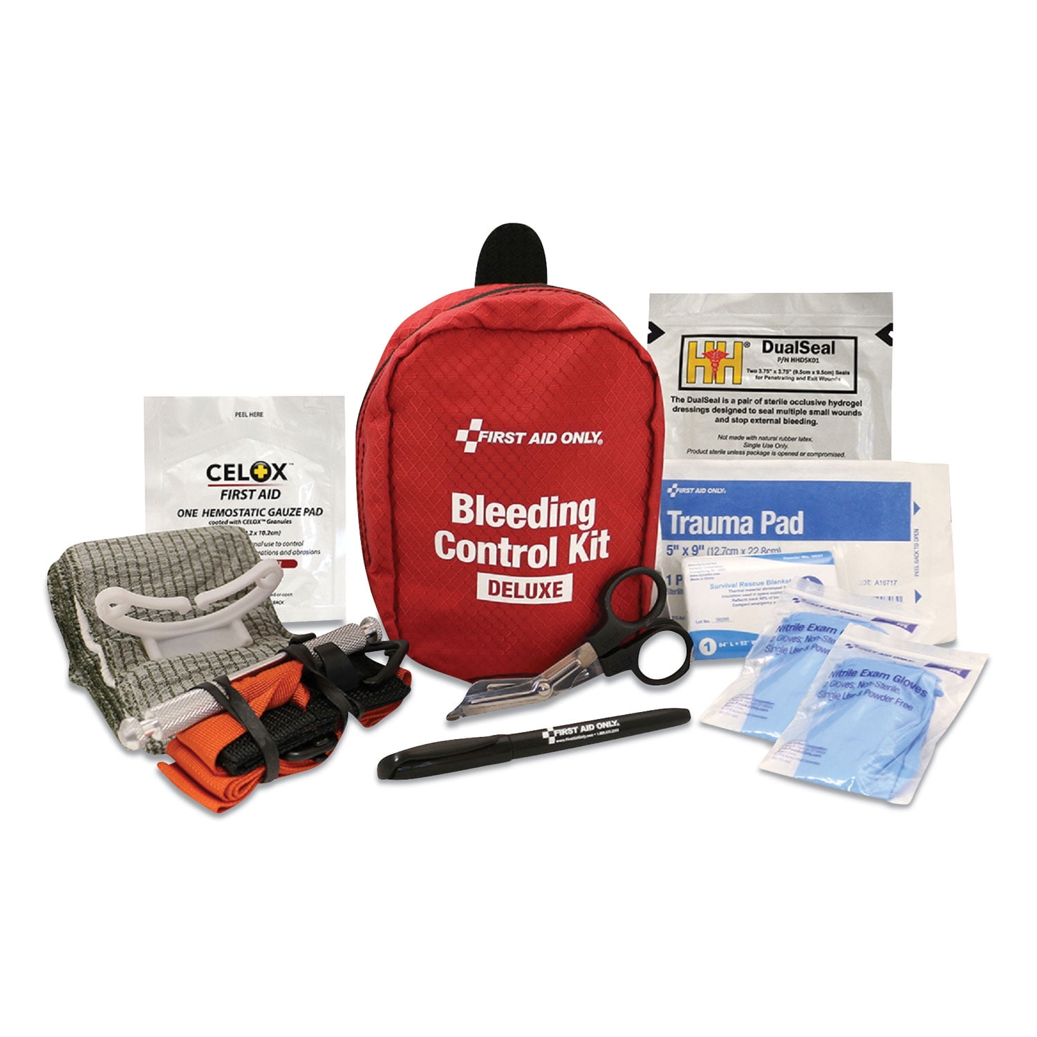 First Aid Only® Deluxe Pro Bleeding Control Kit, 5 X 7 X 4 Walmart