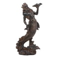 thumbnail image 2 of Ebros Greek Mythology God of The Seas and Tremors Merman Poseidon Statue Neptune Holding Ocean Sea Conch Figurine Nautical Coastal Collection Roman Greco Olympian Gods Decor Sculpture, 2 of 4