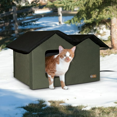 K&h Outdoor Heater Kitty House Extra-wide 21.5" X 26.5" X 15.5"