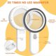 thumbnail image 2 of Lighted Reading Magnifier, 30X Magnifier with 12 LED Light, Handheld Magnifying Magnifier, Illuminated Magnifier for Reading, Jewelry, Seniors, Visual, 2 of 5