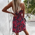 thumbnail image 4 of Mrasaso Get It Today! Fall Clothes for Women 2025,Women Casual Sleeveless-Neck Printed Sling Dresses,Fun & Stylish for Summer Outings & Beach DaysRed L, 4 of 9