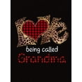 thumbnail image 4 of Chic Leopard Heart Print Women's T-Shirt - Casual Crew Neck, Short Sleeve, Stretchy Polyester Blend, Machine Washable - Perfect for Summer & Casual Attire, 4 of 8