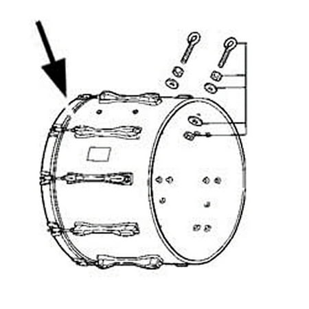 Pearl Competitor Series Bass Drum Hoops 22 in.