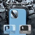 thumbnail image 4 of [5 in 1 Designed for iPhone 13 Case, with 2 Pack Screen Protector + 2 Pack Camera Lens Protector, Liquid Silicone Slim Shockproof Protective Phone Case [Microfiber Lining] 6.1 (Light Blue)…, 4 of 13