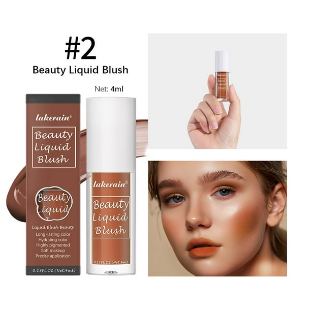 Colorete líquido en polvo ligero y transparente que crea un color natural 4 ml r ouge