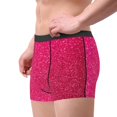 thumbnail image 2 of Fotbe Rose Red Glitter Calzoncillos Tipo Boxer con Bolsa de Soporte Total para Hombre, X-Temp Fresco, Transpirable y de Secado Rápido-Medium, 2 of 5