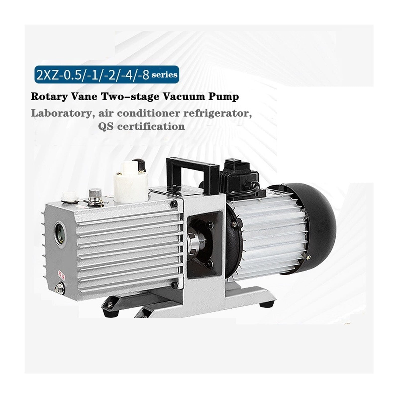 Two Stage Rotary Vane Vacuum Pump Laboratory Small Air Pump Industrial Air Conditioning Vacuum Pumping