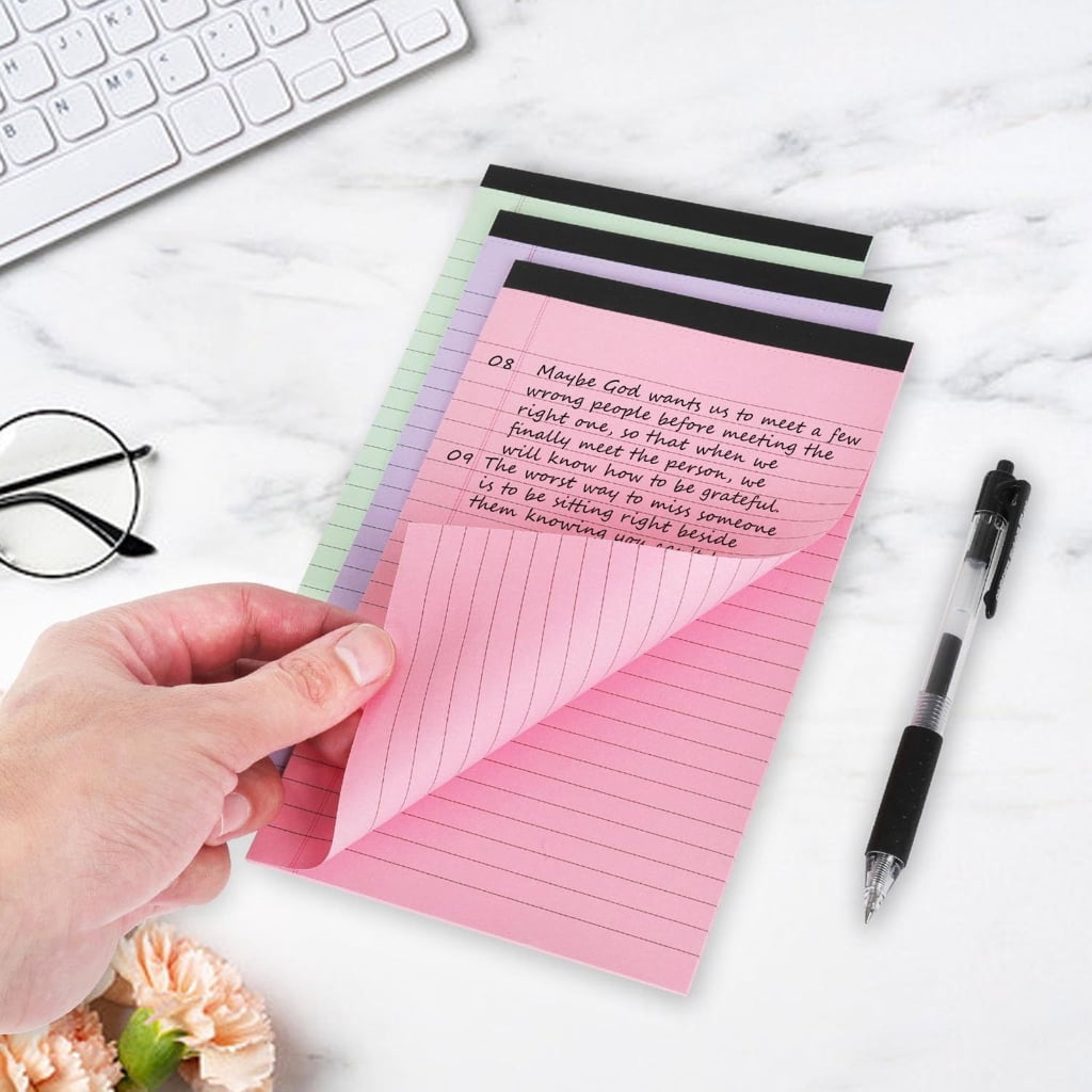 Jesscasday 8 Pcs Small Notepads Pocket Notebook Memo Pads Tear Offs Notepads Lined Paper Pad