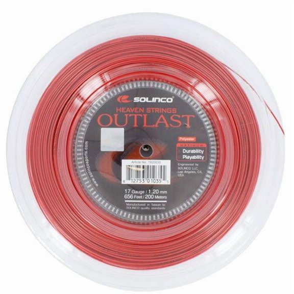 Solinco Outlast Tennis String Reel-Red-17