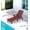 Dark red, variant on KINGYES Outdoor Chaise Lounge Chair, HDPE Patio Lounge Chair with Wheels & Cup Holder, 5-Position Adjustable Backrest, All-Weather Pool Lounger, Black