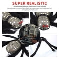 thumbnail image 2 of Araña Peluda De Halloween De 29.5 Pulgadas Con Ojos Rojos Cabeza De Calavera Araña De Felpa Decoración Pierna Ajustable Accesorios De Miedo Juguete Colgante Para Interior Y Exterior Serendint HA027547-01, 2 of 6